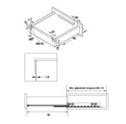 Obrazek Prowadnica Favorit Q7 L-550mm płyta max.19mm