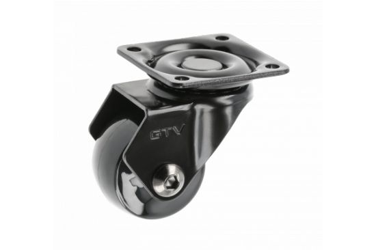 Obrazek Kółko meblowe CALIBRO czarne 35mm bez hamulca