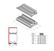 Obrazek Ociekarka 2-poziomy L-500 chrom VARIANT 3 REJS