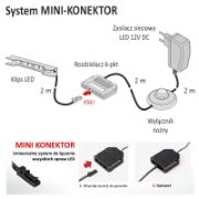 Obrazek Klips Led metal.biały ciepł