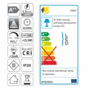 Obrazek Oprawa ORBIT czarna 1,5W biały neutralny