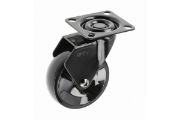 Obrazek Kółko meblowe CALIBRO czarne 75mm bez hamulca