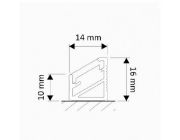 Obrazek Zaślepka profilu TRI-LINE MINI szara prawa