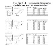 Obrazek Podnośnik FREE FLAP 1.5 C szary prawy