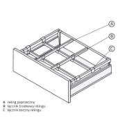 Obrazek Reling poprzeczny biały MATRIX