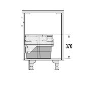 Obrazek Kosz Hailo Cargo 500 2x13/1x17L