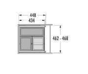 Obrazek Kosz Hailo Cargo 500 2x13/1x17L