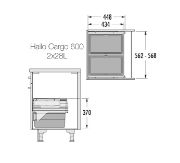 Obrazek Kosz Hailo Cargo 600 2x28L