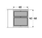 Obrazek Kosz Hailo Cargo Synchro 500 1x28/1x18L