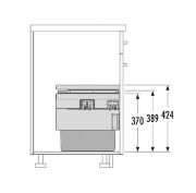 Obrazek Kosz Hailo Cargo Synchro 500 1x28/1x18L