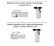 Obrazek Rączka ALFA II 16/18 biały mat L-2,7m