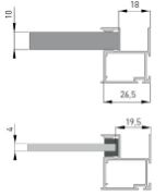 Obrazek Rączka FLAT LINE 10/4mm L-2,7m anoda