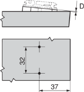 Obrazek 171A5010 podkładka kątowa +5`dystans 0,8mm