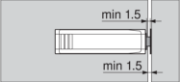 Obrazek 956.1201 tip-on adapter krótki szary