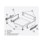 Obrazek Szuflada MATRIX S SLIM L-270mm H-135 czarna