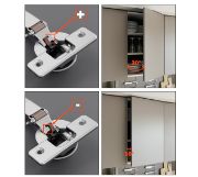 Obrazek Zawias nakładany Duomatic Titanium Plus 110`