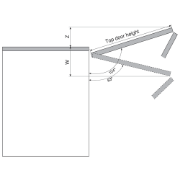 Obrazek 20F7051 ogranicznik kąta otwarcia 104` HF