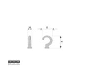 Obrazek Wieszak WM-048 czarny