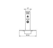 Obrazek Zawias Metalla+ wpuszczany bez sprężyny