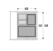 Obrazek Kosz Hailo Cargo Synchro 600 1x28/2x13L