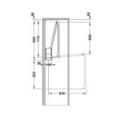 Obrazek Pantograf 2004 10kg 440-610mm antracyt