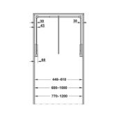 Obrazek Pantograf 2004 10kg 440-610mm antracyt