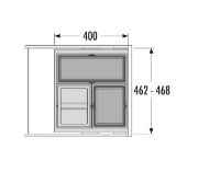 Obrazek Kosz Hailo Cargo Synchro 500 1x18/2x13L