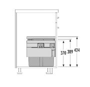 Obrazek Kosz Hailo Cargo Synchro 500 1x18/2x13L