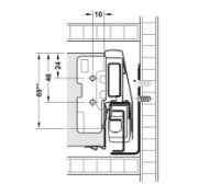 Obrazek Szuflada Matrix P H-92 L-450 szara 50kg