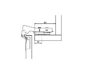 Obrazek Zawias Metalla+ równoległy z hamulcem