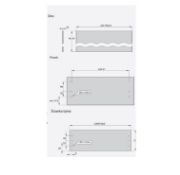 Obrazek Szuflada MATRIX S SLIM L-350mm H-135 biała