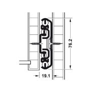 Obrazek Prowadnica kulkowa L-1500 220kg blokada wysuwu