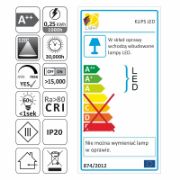 Obrazek Klips Led metal.biały zimny