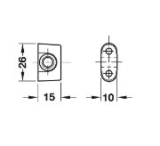 Obrazek Prowadzenie drążka 6mm