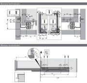 Obrazek Prowadnica QUADRO V6 p/w push to open lewa L-450