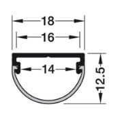 Obrazek Profil 2194 do szuflad L-2,5m klosz mleczny