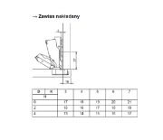 Obrazek Zawias nakładany 165`METALLA 315 z hamulcem