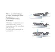 Obrazek Zawias T-type Glissando 110° wewnętrzny