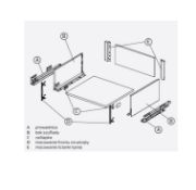 Obrazek Szuflada MATRIX S SLIM L-450mm H-199 biała