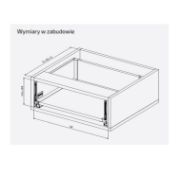 Obrazek Szuflada MATRIX S SLIM L-500mm H-135 czarna