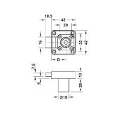 Obrazek Zamek zapadkowy wierzchni Symo lewy