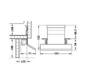 Obrazek Pedał nożny do otwierania szuflad