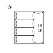 Obrazek Wkład na sztućce biały 440x500x50mm