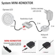 Obrazek Oprawa LED OVAL biały zimny stal drapana 2W