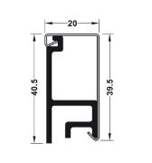 Obrazek System ON 100 profil stalowy z maskownicą L-1200