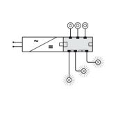 Obrazek Dystrybutor 6 wytk z funkcją przełacznika 24V/120W