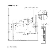 Obrazek Podnośnik Free Up 430-600mm 5 - 9,7kg biały