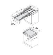 Obrazek Stół wysuwany udźwig 100 kg Hailo Rapid 3845 500mm