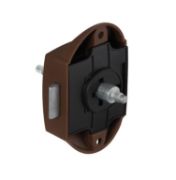 Obrazek Zamek ryglowy nawierzchniowy dwustronny brązowy