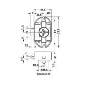 Obrazek Zamek ryglowy nawierzchniowy biały
